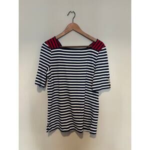 Ralph Lauren Nautical Stripe Top Womens Size Large Coastal
